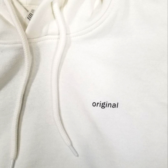 H&M Divided Women's Size S White Original Fleece Hoodie - Picture 2 of 3